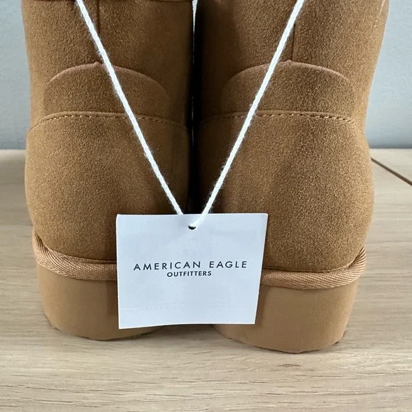 NWT! American Eagle Outfitters Tan Suede-Look Booties, Size 10! - Picture 5 of 8